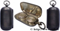 PORTE-LOUIS, PORTE-MONNAIE Porte-louis, niellé, Damier TTB+