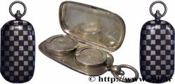 PORTE-LOUIS, PORTE-MONNAIE Porte-louis, niellé, Damier TTB+