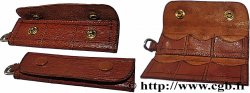 PORTE-LOUIS, PORTE-MONNAIE Porte-louis, 6 emplacements, cuir TTB+