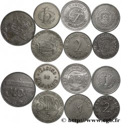 CASINOS ET JEUX Lot de 6 jetons de casino n.d.