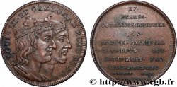 SÉRIE MÉTALLIQUE DES ROIS DE FRANCE Règnes de LOUIS III et CARLOMAN - 27 - Émission de Louis XVIII n.d.