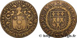 TOURAINE - NOBILITY AND TOWNS Jeton Lt 27, Jacques Gaultier, maire de Tours 1620-1621