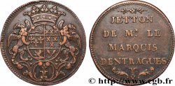 FOREZ, Gentry and towns Jeton Br 31, Louis-César Crémeaux, marquis d’Entragues n.d.