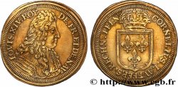 LOUIS XIV LE GRAND ou LE ROI SOLEIL Cornelius Lauffer, jeton de compte n.d.