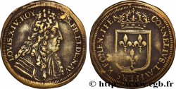 LOUIS XIV LE GRAND ou LE ROI SOLEIL Cornelius Lauffer, jeton de compte n.d.