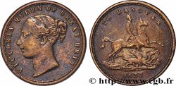 GRANDE BRETAGNE - VICTORIA Jeton de Compte Victoria / Duc de Cumberland 1837