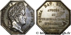 ORLÉANAIS - Noblesse et villes Jeton octogonal Ar 30, avoués au tribunal civil d’Orléans TTB+
