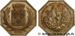 ORLÉANAIS - Noblesse et villes Jeton octogonal Br 30, société des sciences, belles-lettres et arts d’Orléans SUP