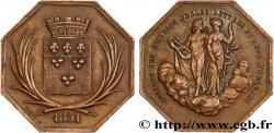 ORLÉANAIS - Noblesse et villes Jeton octogonal Cu 30, société des sciences, belles-lettres et arts d’Orléans n.d.