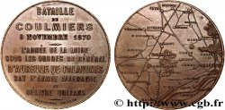 ORLÉANAIS - Noblesse et villes Médaille Cu 36, bataille de Coulmiers 1870