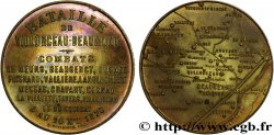 ORLÉANAIS - Noblesse et villes Médaille Br 36, bataille de Villorceau-Beaumont 1870