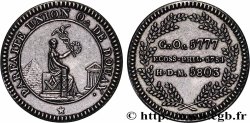 FRANC - MAÇONNERIE PARFAITE UNION -  DOUAI, refrappe n°84 (1803)