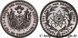 FRANC - MAÇONNERIE VERSAILLES, LES MILITAIRES RÉUNIS - Refrappe n°89 n.d.