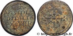 ITALIE - POIDS MONÉTAIRE Poids monétaire pour la pièce de quatre pistoles d’Italie n.d.