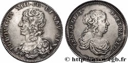 LOUIS XIII LE JUSTE Louis XIII et Anne d’Autriche, refrappe n.d.