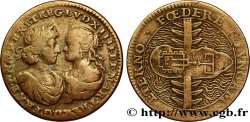 MARIE - THÉRÈSE D AUTRICHE Jeton Cu 25, mariage du roi TB