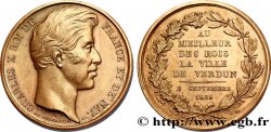 CHARLES X Médaille BR 27, Passage du roi à Verdun SUP