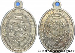 LUIS XVIII Médaille de souvenir du roi et de la reine martyrs 1793