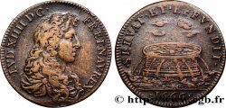 LOUIS XIV LE GRAND ou LE ROI SOLEIL Au type du Trésor royal TB+