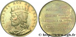 SÉRIE MÉTALLIQUE DES ROIS DE FRANCE Règne de CHILDERIC Ier - 4 - Émission LOUIS XVIII MS