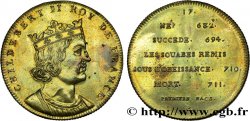 METALLIC SERIES OF THE KINGS OF FRANCE  Règne de CHILDEBERT IV - 17 - Émission de Louis XVIII n.d.