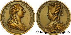 LOUIS XVI Louis XVI et Marie-Antoinette, refrappe moderne MS