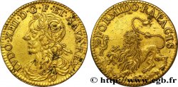 LOUIS XIII LE JUSTE Module proche du double tournois, buste inédit n.d.