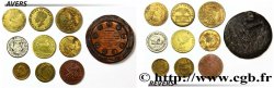 LOTS Dix jetons allemands, métaux et états divers 