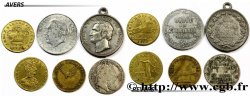 LOTS Lot de six jetons allemands états et métaux divers 