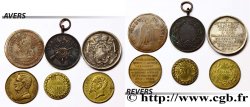 LOTES Lot de six jetons italiens, métaux et états divers 