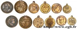 LOTS Lot de six jetons politiques états et métaux divers 