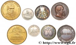 LOTS Lot de quatre jetons du Danemark états et métaux divers 