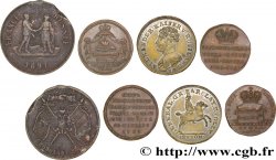 LOTS Lot de quatre jetons de Russie états et métaux divers 
