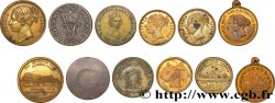 LOTS Lot de six jetons de Angleterre états et métaux divers 