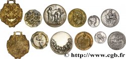 LOTS Lot de six jetons des XIXe et XXe siècle états et métaux divers 