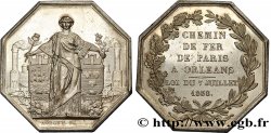 ORLÉANAIS - Gentry and towns Jeton octogonal Ar 36, chemin de fer de Paris à Orléans 1838