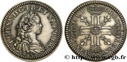 TROISIÈME RÉPUBLIQUE Essai de métal et de module au type de Louis XV frappé brillant n.d.