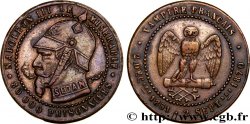 SATIRICAL COINS - 1870 WAR AND BATTLE OF SEDAN Monnaie satirique Br 27, module de 5 centimes 1870