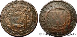 TOURAINE - GENTRY AND TOWNS Jeton Cu 27, Charles Mathé, maire de Tours 1664