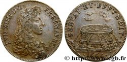 LOUIS XIV LE GRAND ou LE ROI SOLEIL Au type du Trésor royal 1666