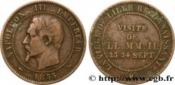 SEGUNDO IMPERIO FRANCES Module de dix centimes, Visite impériale à Lille les 23 et 24 septembre 1853 1853