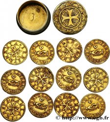 AMOUR ET MARIAGE Treizain composé de douze deniers à épouser, boîte SUP