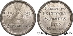 FRANC-MAÇONNERIE - PARIS RÉVOLUTION DE 1848, MÉDAILLE DU CLUB DES BERNARDINS 1848