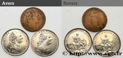 COUR DES MONNAIES DE PARIS Lot de 3 jetons - LOUIS XVI SUP