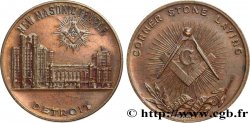 FRANC-MAÇONNERIE - PARIS ORIENT DE DETROIT, NEW MASONIC TEMPLE 1922