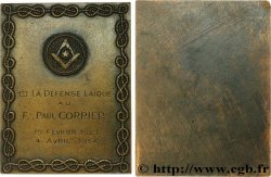 FRANC-MAÇONNERIE - PARIS GODF (GRAND ORIENT DE FRANCE) - LA DEFENSE LAÏQUE - PAUL CORRIER VZ