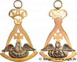 FRANC - MAÇONNERIE BIJOU 18° - GRADE DE CHEVALIER ROSE CROIX SUP