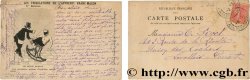 FREEMASONRY carte postale satirique - 5ème épreuve 1903