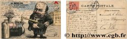 FRANC-MAÇONNERIE - PARIS carte postale couleurs satirique 1906