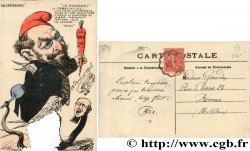 FREEMASONRY carte postale couleurs satirique 1906